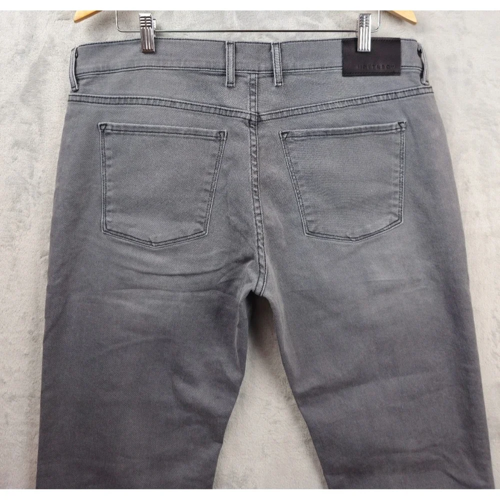 Mott And Bow Mens Stretch Slim Fit‎ Stone Gray Zipper Jeans Size 36x31.5